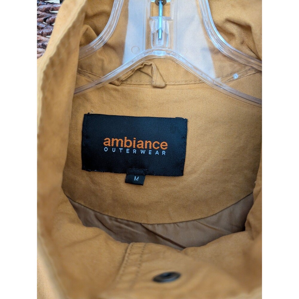 Ambiance Outerwear Utility Jacket Size M Military Mustard Street Louigi Anorak - Picture 10 of 16